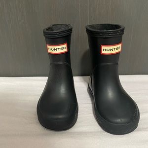 black toddler hunter boots